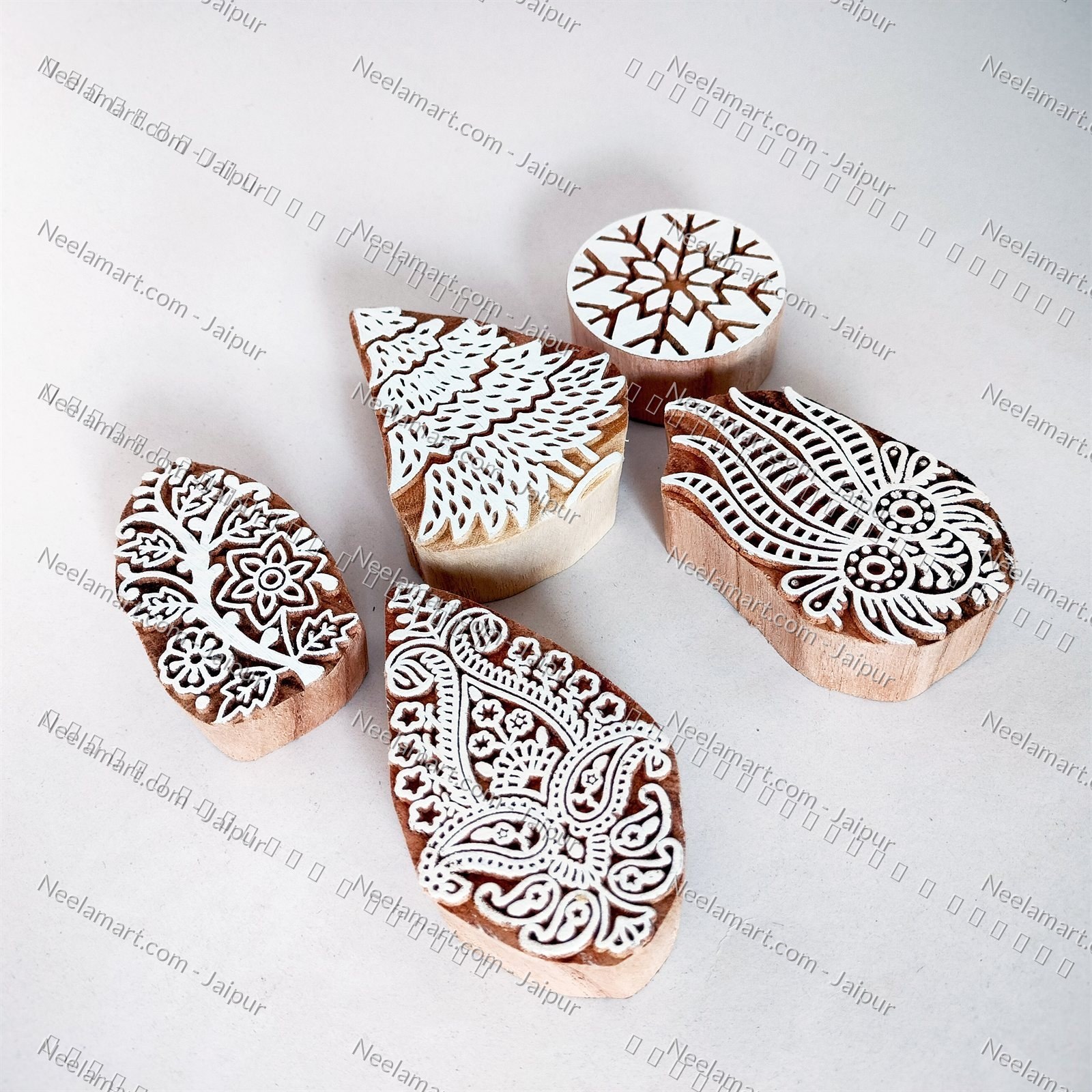 Assorted Traditional Buti Print Set printed impression